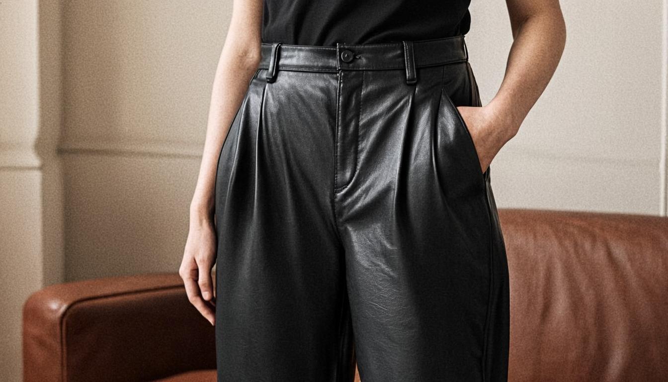 5 Ways to Wear Leather Trousers Without Looking Like a Rock Star - fashion editorial
